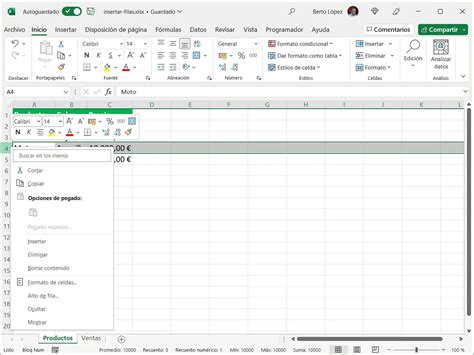 como insertar una fila en excel|Cómo insertar Filas en Excel